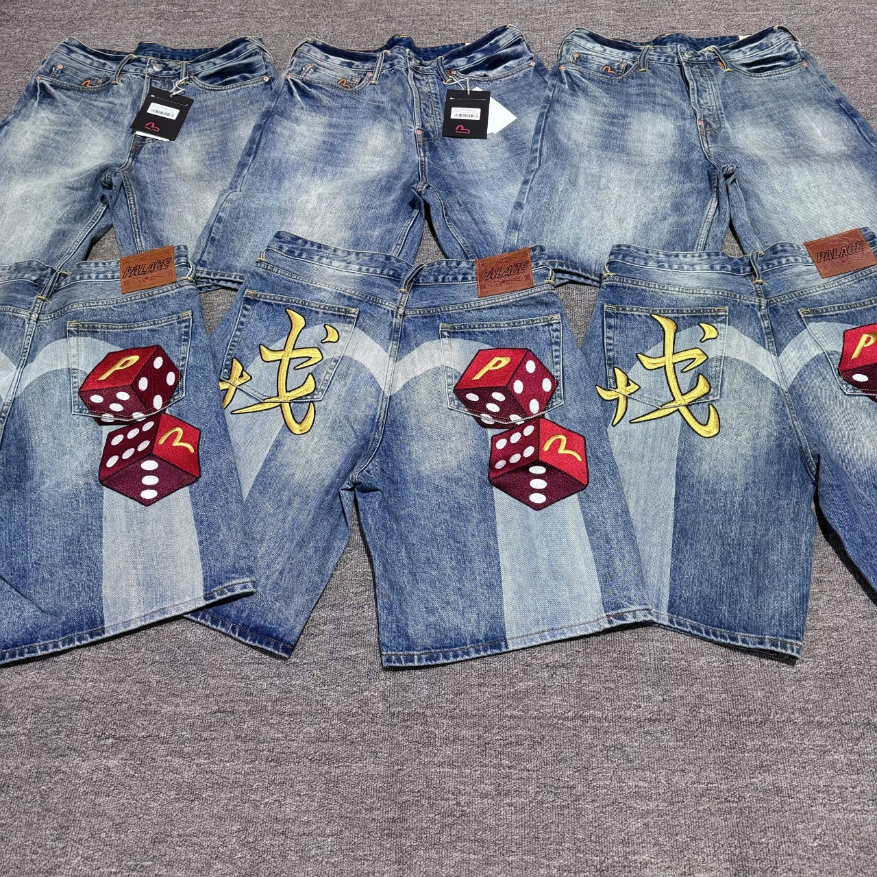 Evisu x Palace Shorts 2+
